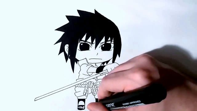 Speed Drawing Chibi Sasuke Uchiha - Naruto Shippuden смотреть онлайн