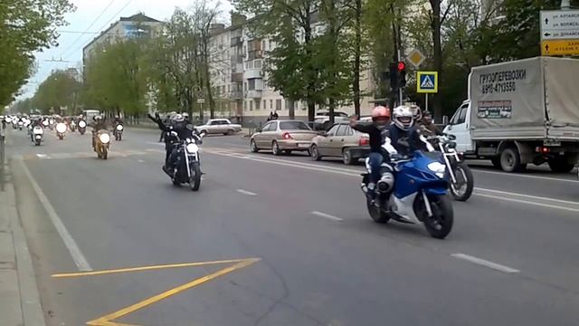 Мотопробег, Краснодар 18.04.2015 смотреть онлайн