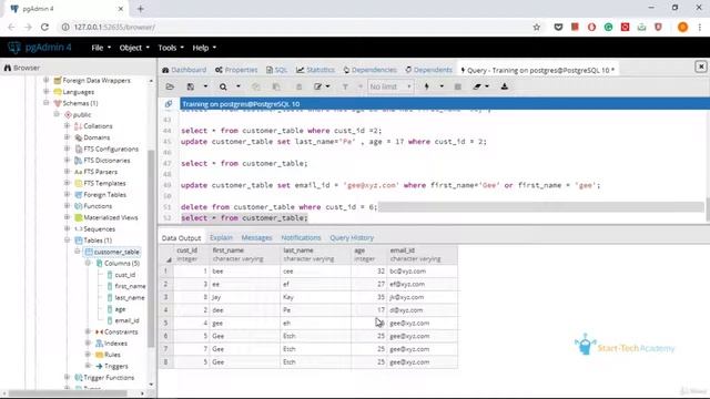 Fundamental SQL statements DELETE Exercise 10 смотреть онлайн