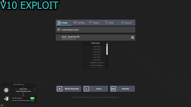 Roblox Apeirophobia script 2022 (Infinite Stamina, Entity ESP and more!) смотреть онлайн