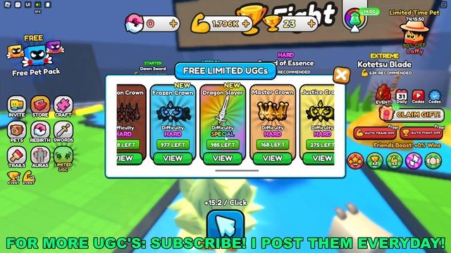 How To Get Dragon Slayer in Pull a Sword (ROBLOX FREE LIMITED UGC ITEMS) смотреть онлайн