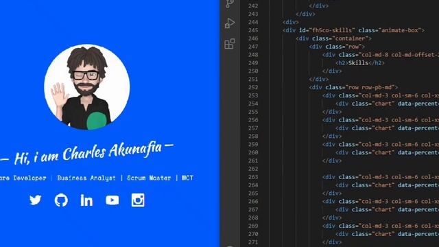 Building A Portfolio using HTML, Css and React.js смотреть онлайн
