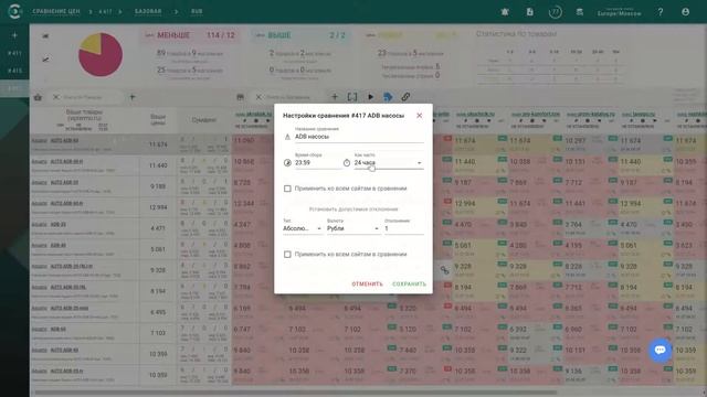 Сравнение цен с конкурентами (мониторинг цен) - nCrawler.com смотреть онлайн