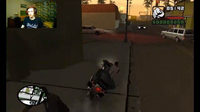 МОИ ДОКУМЕНТЫ УКРАЛА ПОЛИЦИЯ!!! Прохождение игры GTA - San Andreas #1 смотреть онлайн