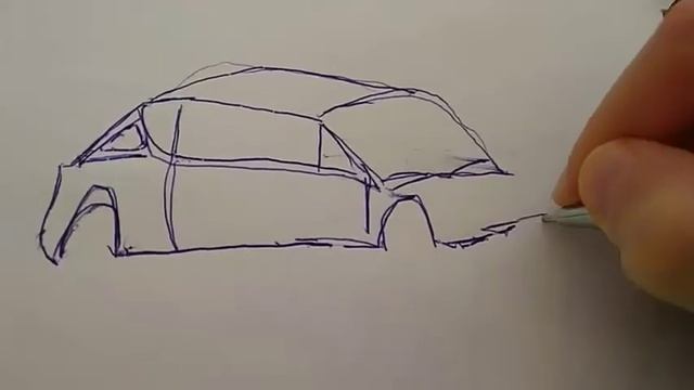 Пробую рисовать ручкой! Renault Alpine GTA Turbo. смотреть онлайн