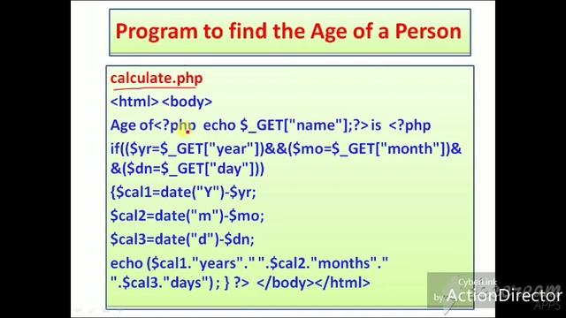 PHP Programming Age Calculator смотреть онлайн