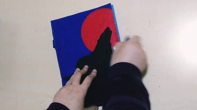 DIY ОБЛОЖКА ДЛЯ ЕЖЕДНЕВНИКА ВОЛК ДВУХСТОРОННЯЯ