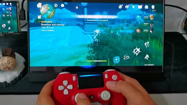 Tutorial - How to connect a PS4 controller to an Android to play Genshin Impact Version 1.1 смотреть онлайн