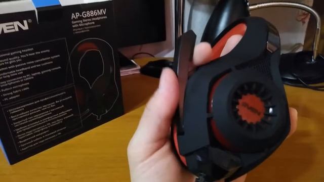 Распаковка наушников SVEN AP-G886MV смотреть онлайн