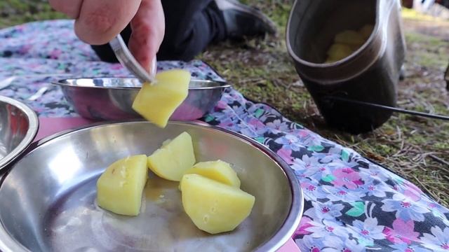 Уехали жить в лес, ночевка в лесу с палаткой смотреть онлайн