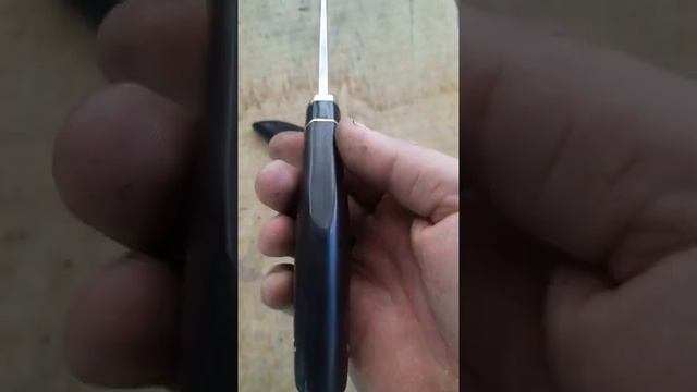 Разделочный кованый нож в класическом исполнении. ШХ15СГ смотреть онлайн