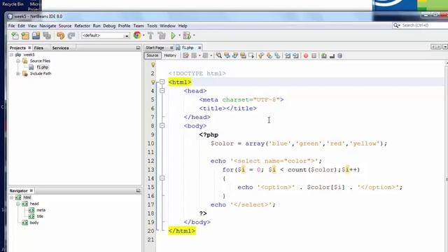 PHP Create dropdown list using array - part 1 смотреть онлайн