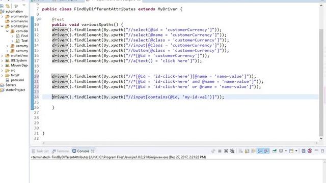 How to work with Various XPATH Expressions to find WebElements смотреть онлайн