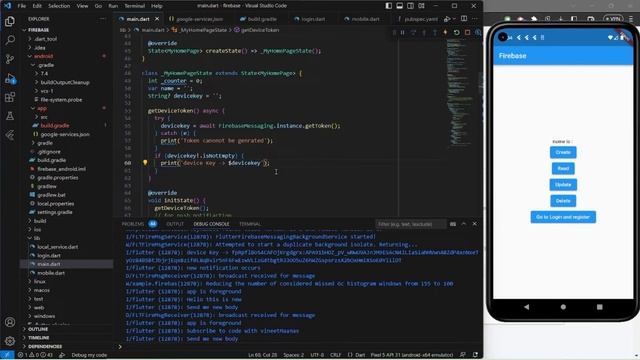 send push notification from google firebase to android in laravel смотреть онлайн