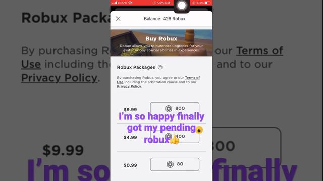 Finally got my pending robux смотреть онлайн