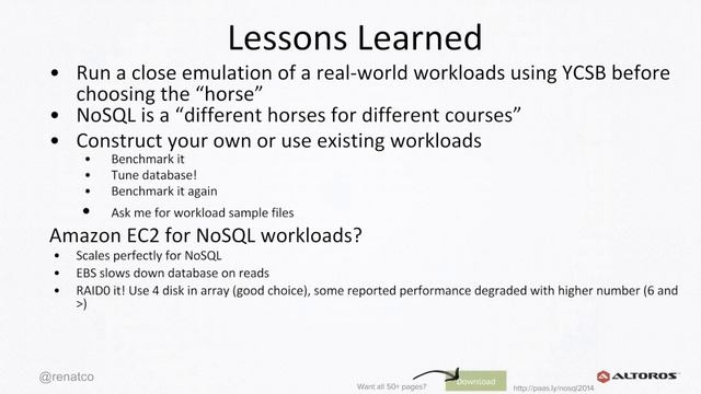Diving into the NoSQL Technical Comparison Report смотреть онлайн