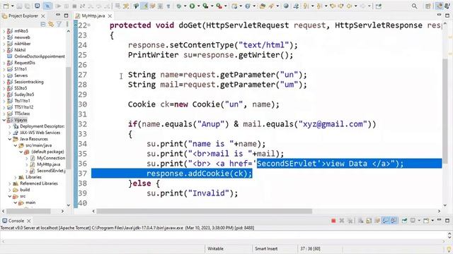 L - 10 cookie practical example part -2 in servlet in hindi with notes смотреть онлайн