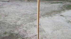 Шпалера для винограда в одну плоскость из арматуры