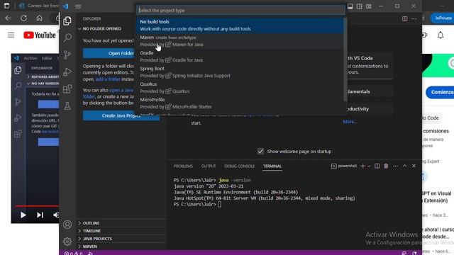 CREAR, COMPILAR y EJECUTAR APLICACIONES JAVA CON VISUAL STUDIO CODE (VSC) смотреть онлайн