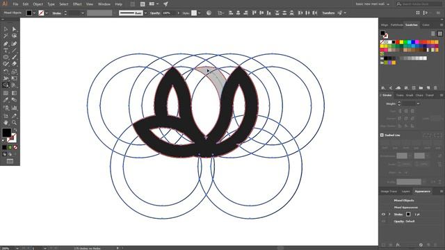 How to Design a Logo - Lotus Flower Tutorial Illustrator смотреть онлайн