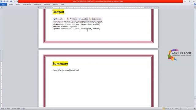 JAVA - Lecture 43 REMOVE ELEMENTS FROM A LINKEDLIST смотреть онлайн
