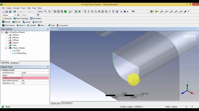 Create fluid domain from solid geometry in Ansys Workbench | Ansys Fluent | Suppressing a geometry смотреть онлайн