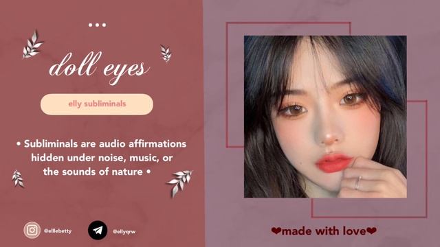 ???? ????: БОЛЬШИЕ, КУКОЛЬНЫЕ ГЛАЗА СРАВНИМЫЕ С ОКЕАНОМ — САБЛИМИНАЛ (SUBLIMINAL) смотреть онлайн