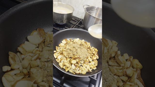 Паста с белыми грибами #shorts