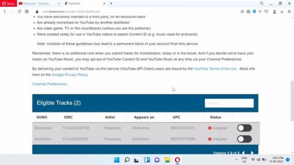 TuneCore: YouTube Content ID & YouTube Channel Whitelist!