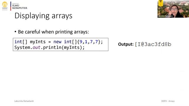 DDP2 B 2021- Sesi Sinkronus Week 4: Arrays Part 2 смотреть онлайн
