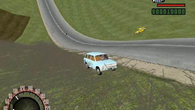 GTA Криминальная Россия | ВАЗ-2102 против ГАЗ-24 и ГАЗ М13 car chase scene смотреть онлайн