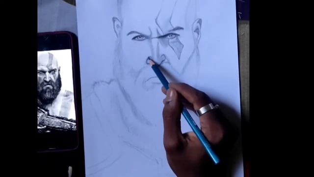How to draw Kratos God Of War sketch pencil drawing free hand#art #drawing #youtube #Ak art kalaka смотреть онлайн
