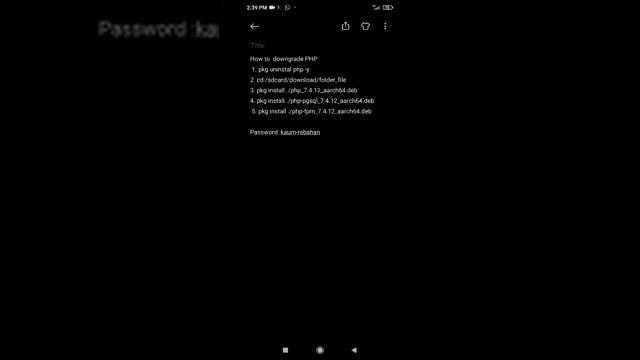 How to downgrade PHP termux смотреть онлайн