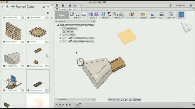 Merging design files in Fusion 360 смотреть онлайн