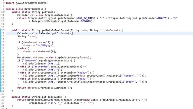 DateUtils | TimeUtils | Utility Helper Class | Java Example смотреть онлайн