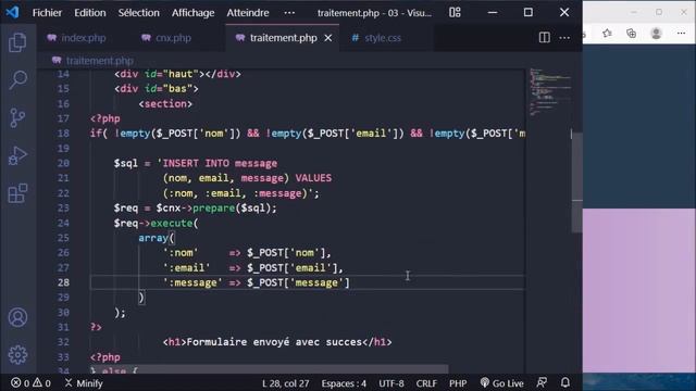 Formation PHP 8 : Comment protéger le formulaire de contact sous PHP 8 - Vidéo Tuto смотреть онлайн