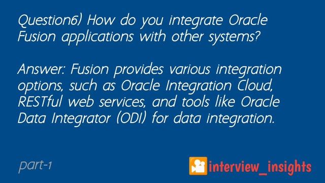 Oracle Fusion interview questions and answers - Part-1 смотреть онлайн