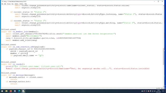 Python Discord Bot erstellen #011 Reaction Roles смотреть онлайн