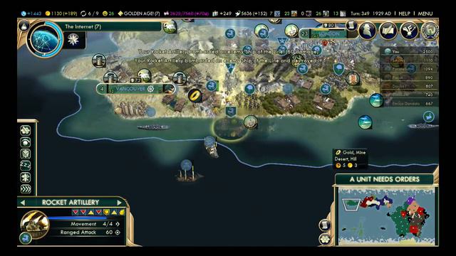 Civ V Live (Celts) #29 - Emperor, 8 Player, Standard Speed, Fractal смотреть онлайн