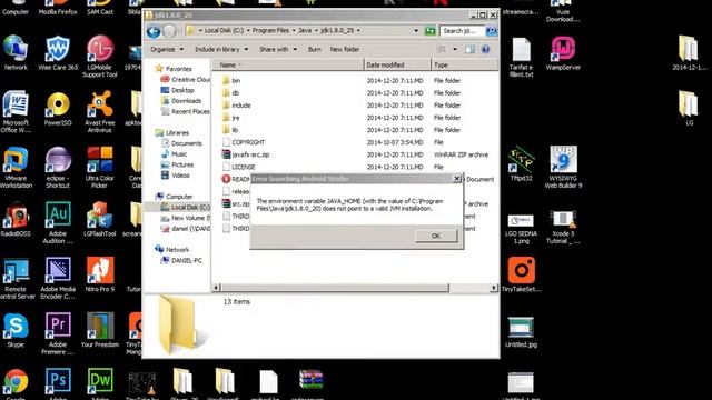 Error Launching Android Studio (JVM, JDK, JAVA_HOME ERROR FIXED) смотреть онлайн