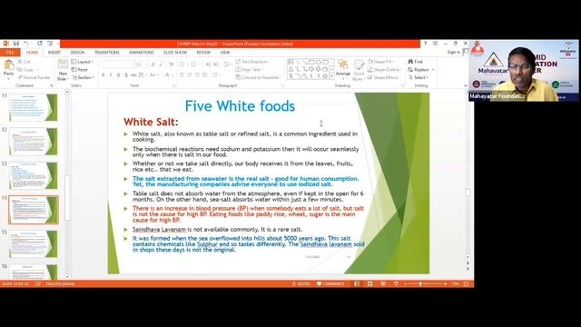 Seven chakras, Seven bodies IFive white foods,Six Mudras for a disease free lifeI21 HWP Batch#5 Day смотреть онлайн