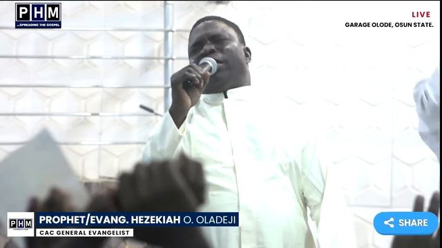 Prop. Hezekiah Oladeji ministration @ PROPHETIC PRAYER WALK AND SATURDAY POWER NIGHT "SÁTIDÉ AGBÁRA смотреть онлайн