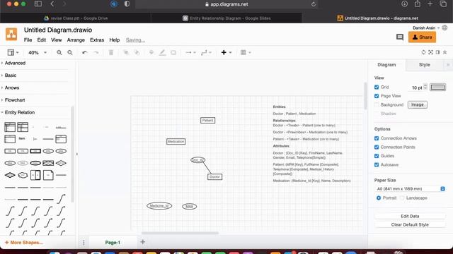 ER Diagram Part 2 Chen Model Using Draw IO
