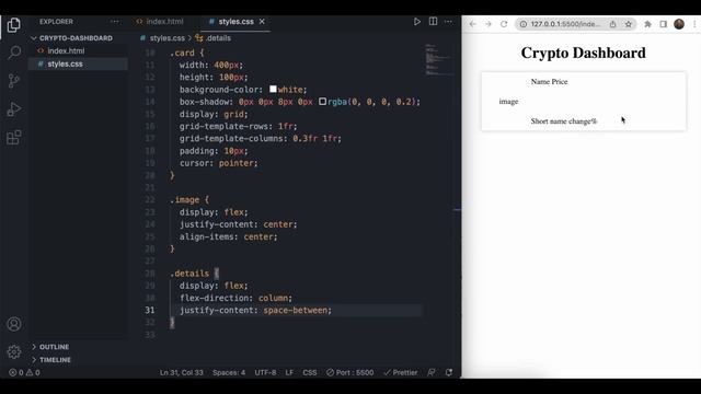 Frontend Machine Coding Interview | Crypto Dashboard | HTML | CSS | Javascript смотреть онлайн