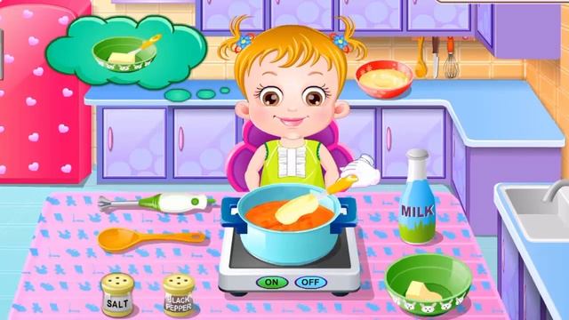 Малышка Хейзел Кухня | Игра как Мультик для Девочек смотреть онлайн