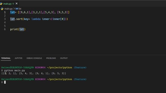 Use Python's Sort Method To Sort a List of Lists In Just 1 Line Of Code | Sort Lists in Python смотреть онлайн