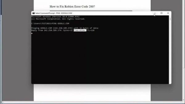 Fix Roblox Error Code 280