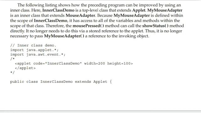Inner classes & anonymous classes | Event Handling in java | The Complete Refrence Java Audiobook смотреть онлайн