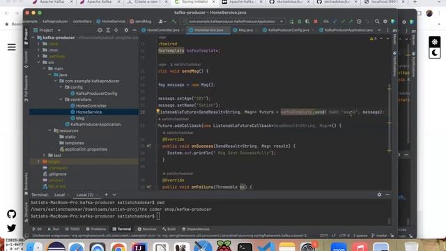 Spring Boot Kafka Producer and Consumer смотреть онлайн