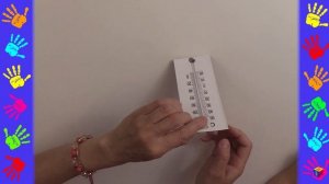 Как сделать бумажный термометр. Пoделки из бумаги. Развивающее видео для детей